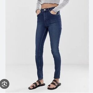 Cheap Monday Highrise Blue Skinny Jeans